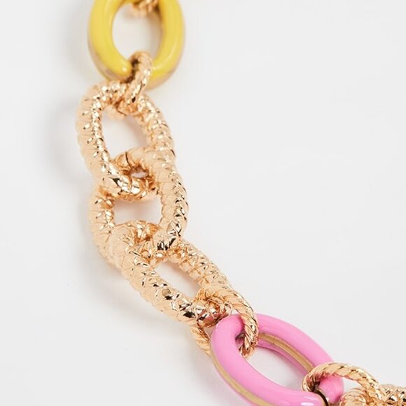 Sylvia Toledano Atlantis multi-color and gold Chain Necklace - Picture 2 of 6